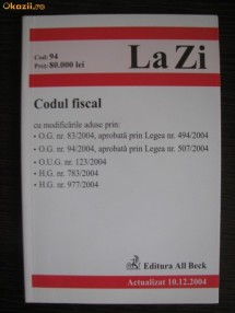 CODUL FISCAL foto