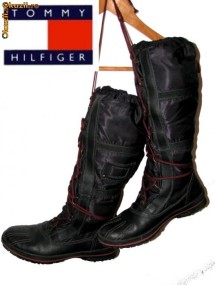 Cizme TOMMY HILFIGER,Noi, import suedia foto
