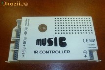 Controller banda LED RGB 5050, cu telecomanda IR cu semnal audio foto