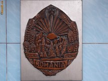 Stemele RSR si PCR, ceramica pe lemn, dimensiuni 40x30cm. foto