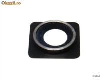 Lentila camera foto iphone 4 ( geam parti bucati dezmembrez capac spate alb negru white black telefon accesorii ) foto