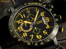 CEAS Chronograph DETOMASO , data , black-yellow