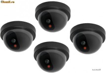 Pachet 4 x camera de supraveghere falsa stil dome cu led. Camere false CAMERE VIDEO