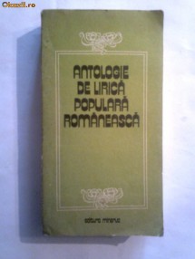 Antologie de lirica populara romaneasca foto