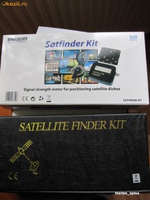 Satellite finder. Kit complet pentru pozitionarea antenei satelit. Produs nou. foto