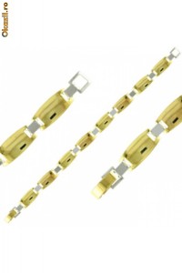 Bratara din inox placat cu aur de 18 carate 23-93012