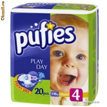 Scutece Pufies MAXI marimea 4 (20 bucati) foto