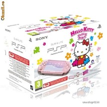Consola PSP Slim 3004 Pink + Joc Hello Kitty