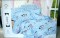 Set lenjerie patut copii cu protectie bleu