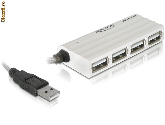 HUB extern cu 4porturi USB 2.0 - 87445 foto mare