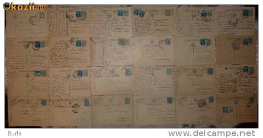28 carti postale interbelice , din care 4 cu cenzuri din al doilea razboi mondial foto mare