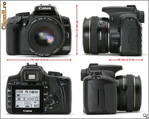 CAMERA CANON 400d + 2 OBIECTIVE foto mare