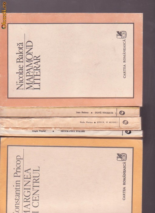 5 VOLUME  ED.CARTEA ROMANEASCA-MAPOMOND LITERAR foto mare