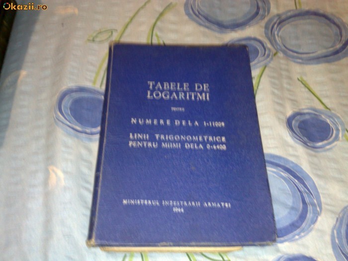 Tabele de logaritmi - 1944 foto mare