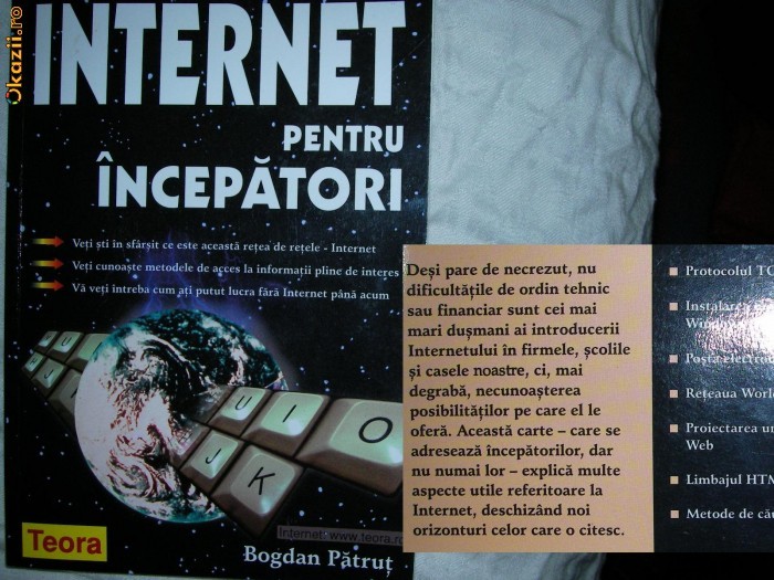 INTERNET pentru incepatori    -Bogdan Patrut foto mare