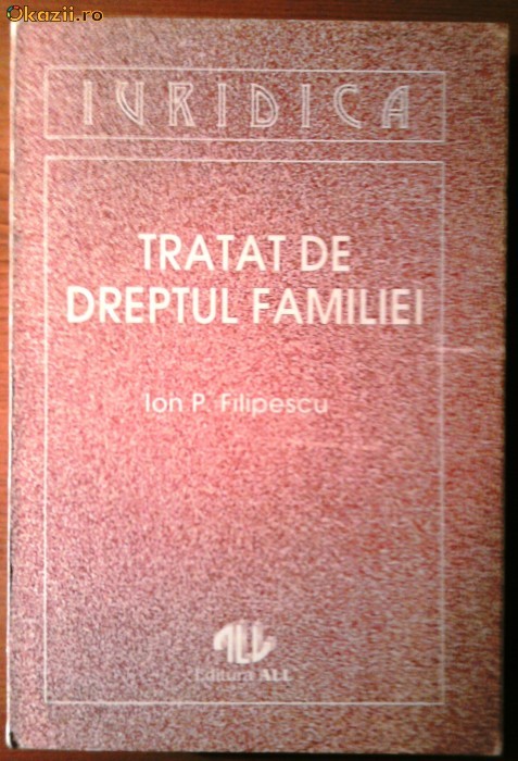 Filipescu, Tratat de dreptul familiei foto mare