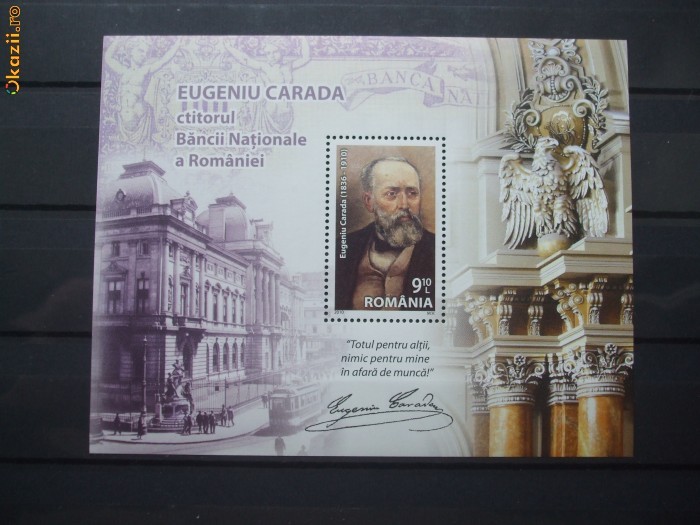 2010 Eugeniu Carada - colita foto mare