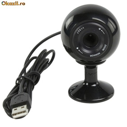 Camera Web Konig 480K Magnet Black CMP-WEBCAM50 foto mare