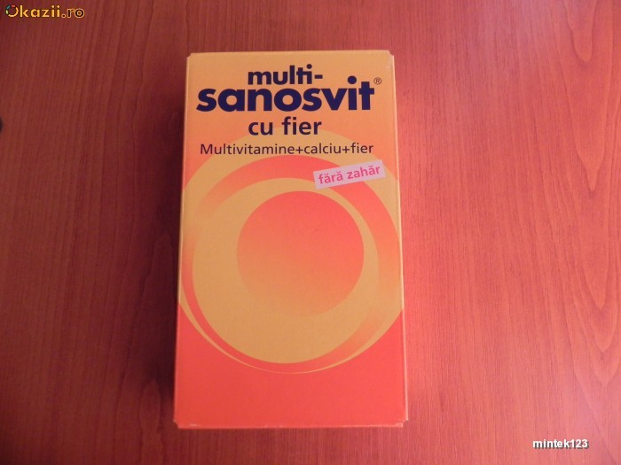 Vitamine Multi-Sanosvit cu fier foto mare