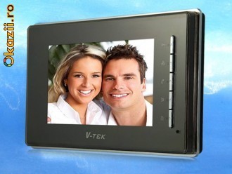 Monitor ANYKAM. Pt. extensii video interfon Tip: DT-6910-D7 (sticla securizata) foto mare