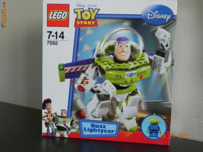 lego toy story buzz lightyear model 7592 sigilat foto mare
