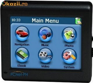 GPS PCNET-PH touchscreen 3.5 inch ecran foto mare