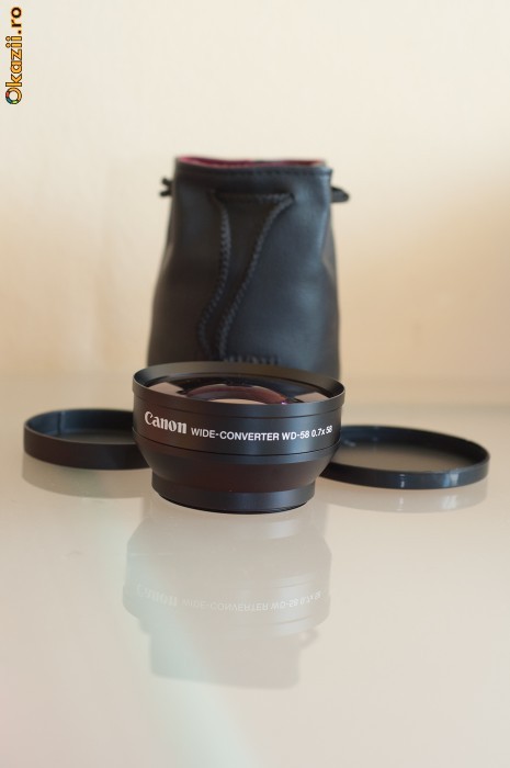 OKAZIE ! obiectiv wide CANON WD-58 montura 58mm VX2100 / XM2 foto mare
