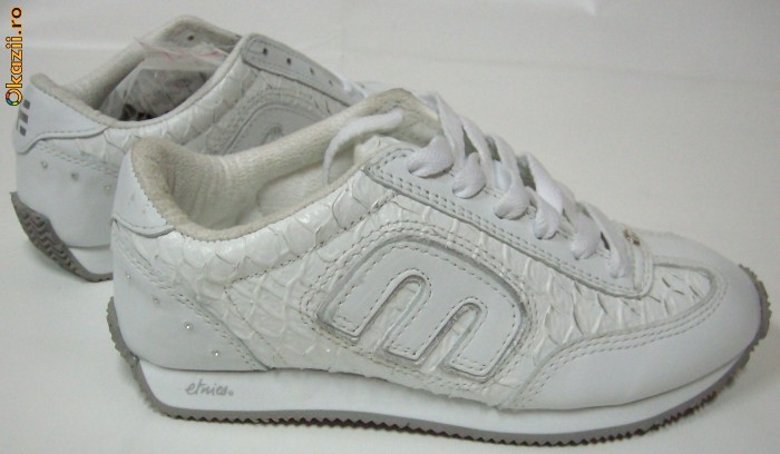 Tenisi Dama Etnies-LO-Cut Slim WS-white/silver mar 37(putin murdari) foto mare