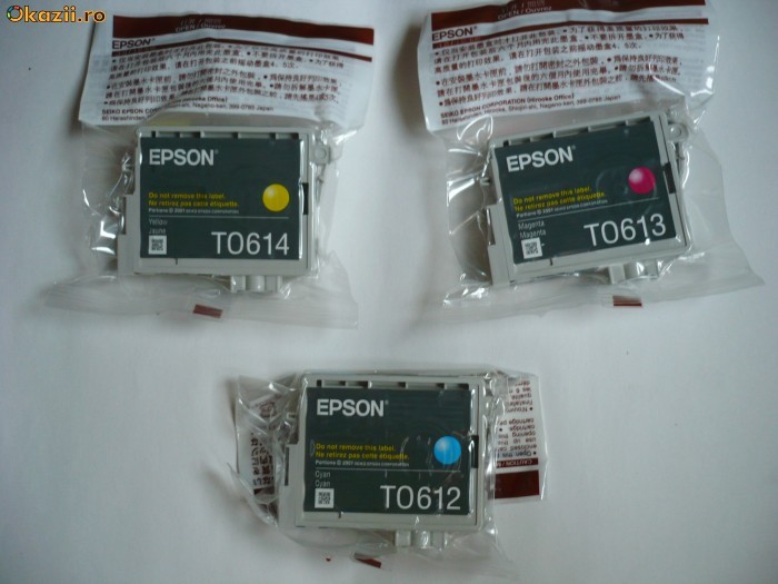 Cartuse EPSON TO 612, 613, 614 foto mare