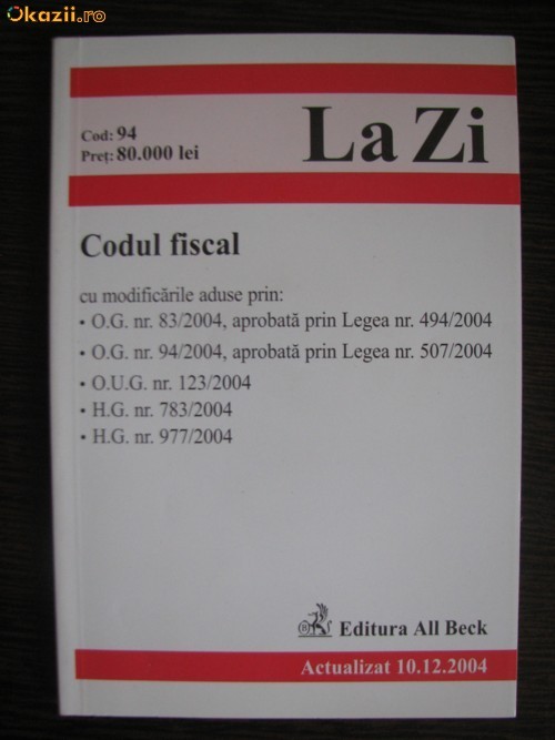 CODUL FISCAL foto mare