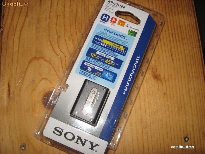 Acumulator Original Sony NP-FH100 Baterie Originala NP FH100 Made In Japan foto mare