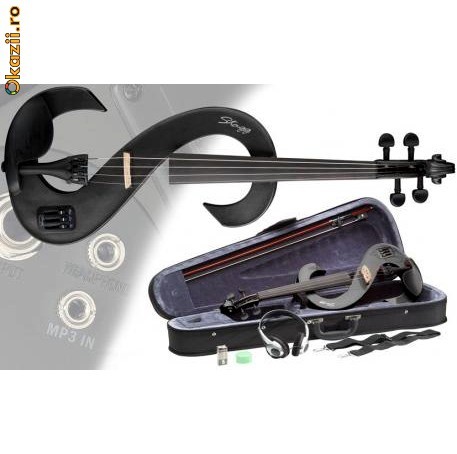 Vioara electrica Stagg EVN 4/4 BK foto mare
