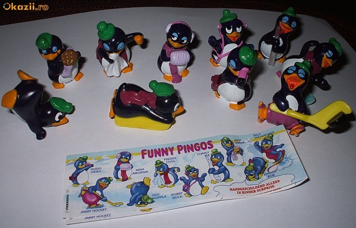 SURPRIZE KINDER -  FUNNY  PINGOS  - SERIE COMPLETA foto mare