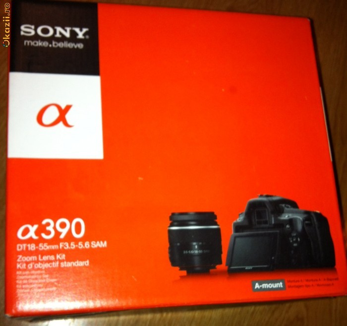 ...::: Aparat foto SONY a390 kit - DT 18-55 SIGILATE :::... foto mare