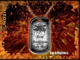Darkthrone Dog Tags True Norwegian Black Metal foto mare