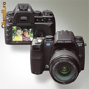 VAND APARAT FOTO DSLR Konica Minolta Maxxum 5D CU GEANTA LOWEPRO foto mare
