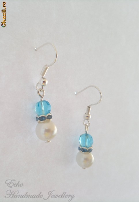 Cercei Handmade - Pearl (cer00038) foto mare