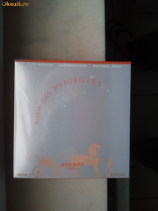 Vand parfum original Hermes Elixir des Merveilles 100ml foto mare