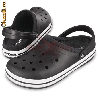 Crocband Lined unisex black (102) foto mare