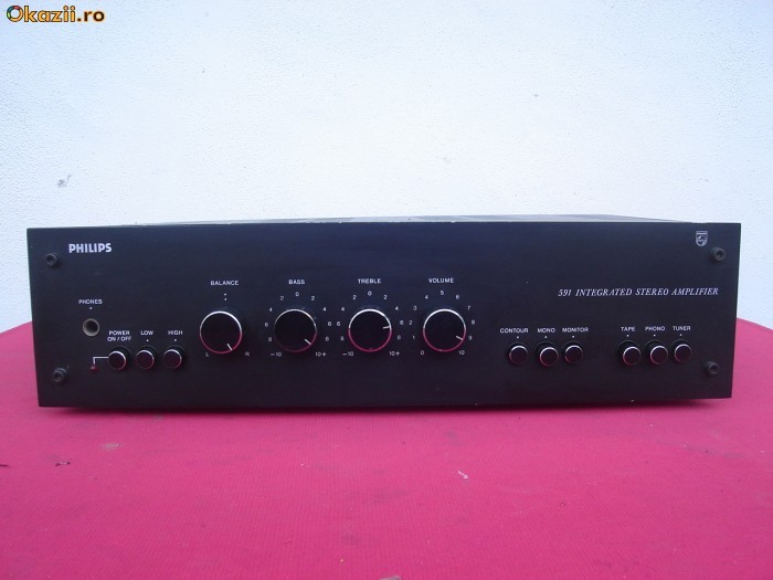amplificator Philips AB591 foto mare