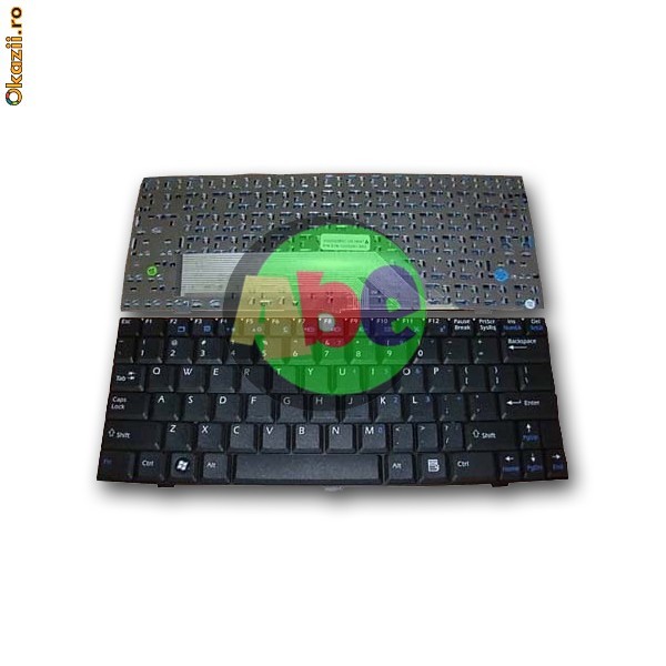 TASTATURA LAPTOP MSI U100 BLACK V022322BS1 MP-06A73U4-359 S1N-1WS2G1-CS4 foto mare