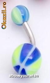 MOKAZIE - Pierce - piercing buric model minge 5 - tija inox - PRET FINAL foto mare