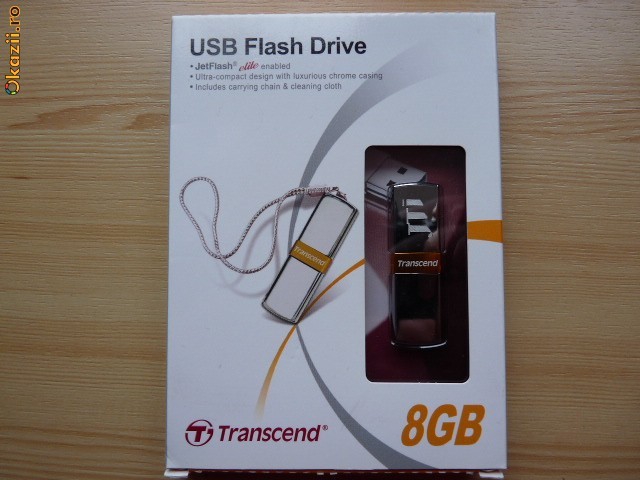 Stick USB 8Gb original Transcend V85 SuperOKazie Lux foto mare