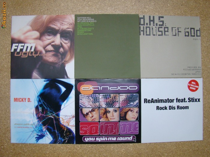 Diferite discuri muzica REMIX , TRANCE , CLUBMIX, HOUSE 6 LP - maxi single !!!uitati-va la poze!!! IDiscurile se afta in stare foarte buna, aproape no foto mare