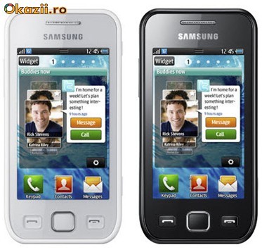 Samsung Wave  575 black,white noi sigilate la cutie,24luni garantie.orice retea !!PRET:410ron foto mare