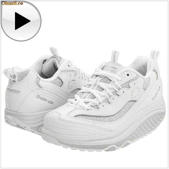 *** Adidas SKECHERS Shape - Ups Rockin' Out, Dama / Femei, 100% AUTENTIC, 12307/WHT *** foto mare