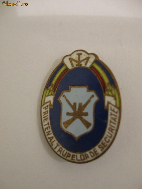 Insigna- nr7-COLECTIE- SECURITATE foto mare
