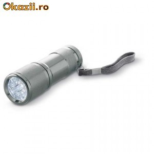 Lanterna metalica cu 9 LED-uri albe Culoare - Titan,  IT3342-18 foto mare