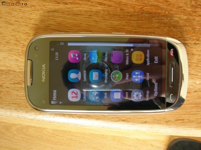 Nokia C7'''Pachet complet'''''Ca Nou''''Liber'''''649 ron foto mare