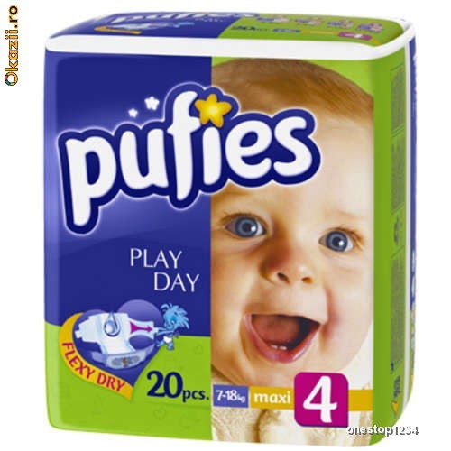 Scutece Pufies MAXI marimea 4 (20 bucati) foto mare